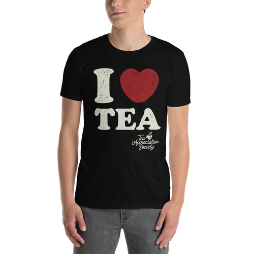 I Heart Tea - Short-Sleeve Unisex T-Shirt - Black