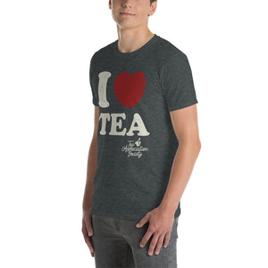 I Heart Tea - Short-Sleeve Unisex T-Shirt - Charcoal Heather