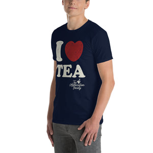 I Heart Tea - Short-Sleeve Unisex T-Shirt - Navy