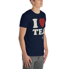 Load image into Gallery viewer, I Heart Tea - Short-Sleeve Unisex T-Shirt - Navy
