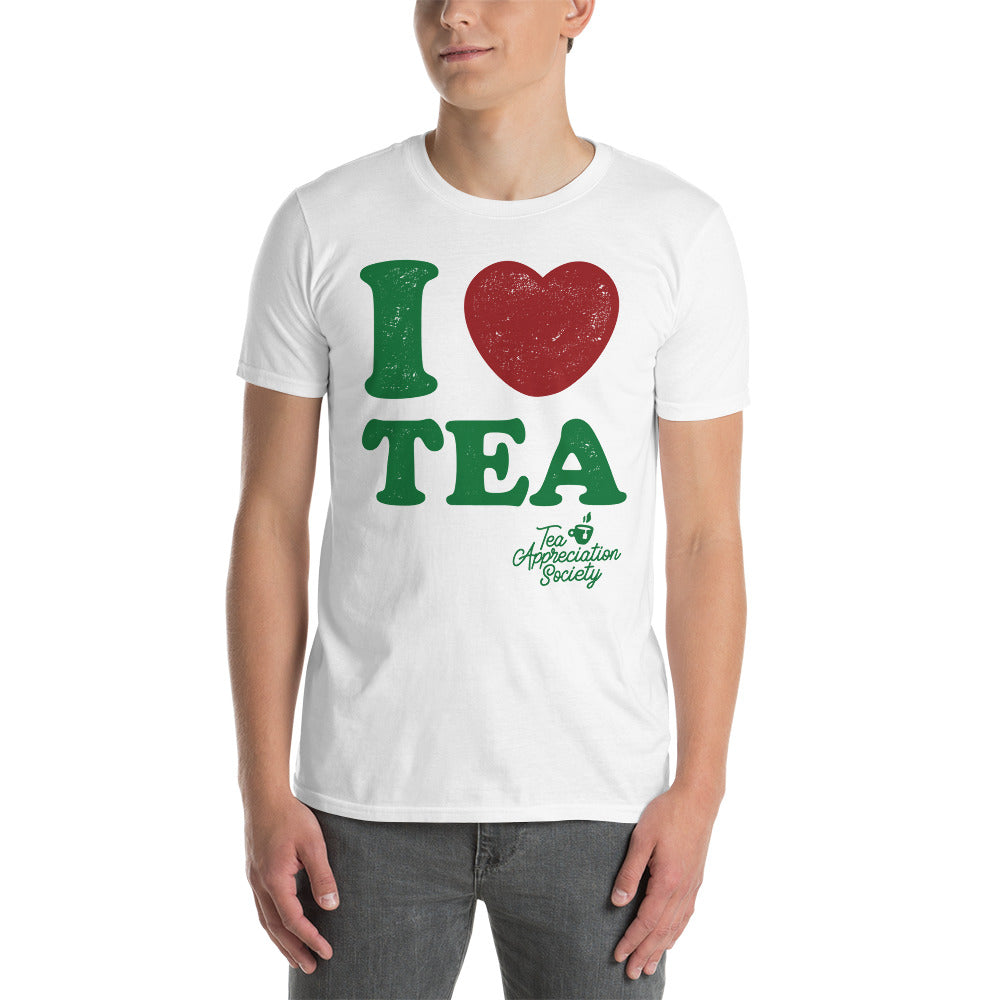 I Heart Tea - Short-Sleeve Unisex T-Shirt - White